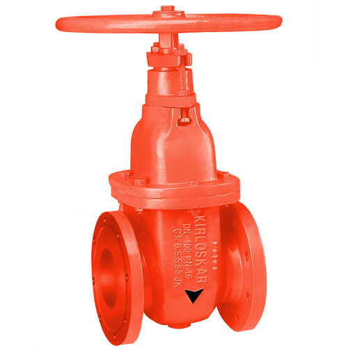 Kirloskar 18/450mm Cast Iron ISI Sluice Valve PN1.6 CIDF Sluice –  Valvesekart