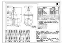 Load image into Gallery viewer, Kirloskar Sluice -Gate Valve PN1.0/1.6-&gt;C I I:Body &amp; Wedge ,Shaft :-12CR12, body &amp; Wedge Seat :Bronze. 150/300/600 cl  WCB :Body &amp; Wedge 13% Cr. Trim  Hand Wheel Oper.  Choose Pr Rating-&gt;