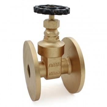 Atam Make GATE Valve,Cat No: AV73,Type:Screwed Bonet,PN10 Flanged BS-10 Tbl F (FF), BRONZE  Body ,BRONZE Wedge ,Shaft :-Brass ,Seat :NA,Wedge Facing :NA, HandWheel Operation - Valvesekart