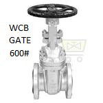 Kirloskar Carbon Steel Trim 1 GATE VALVE  600# (Up to 200 mm) CS GATE VALVE, API 600,CL-600# Bolted Bonet,300# Flanged ANSI RF, WCB BODY ,WCB Wedge ,Shaft :-SS410 ,Body Seat :13% Cr.,Wedge facing :13% Cr.,HandWheel Operated - Valvesekart