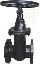 Load image into Gallery viewer, Kirloskar  Cast Iron IS Sluice Valve PN1.6 Cat No:`. Flanged FF IS 1538 Tbl 4&amp;6 , Cast Iron BODY ,Cast Iron Wedge ,Shaft :-SS410 ,Seat :Bronze,Wedge Ring :Bronze, HandWheel Operation - Valvesekart