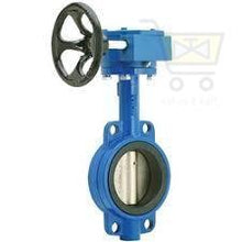 Load image into Gallery viewer, L&amp;T Make aquaseal BFLY Wafer Valve, Cat. No:- 2IWEGSG, PN16 ,Body :Cast Iron,Disc: SG Iron,Integrally Moulded Body Liner: EPDM Operation:-Manual (GearBox) - Valvesekart